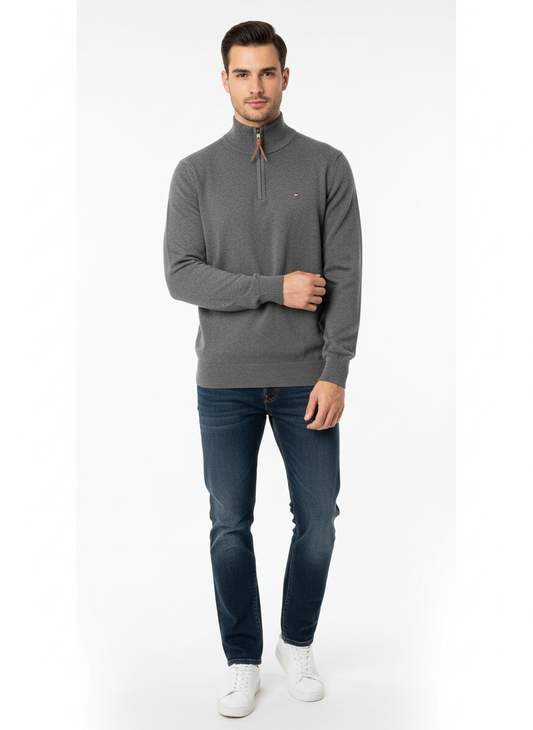Tommy Hilfiger Suéter Hombre Gris Oscuro