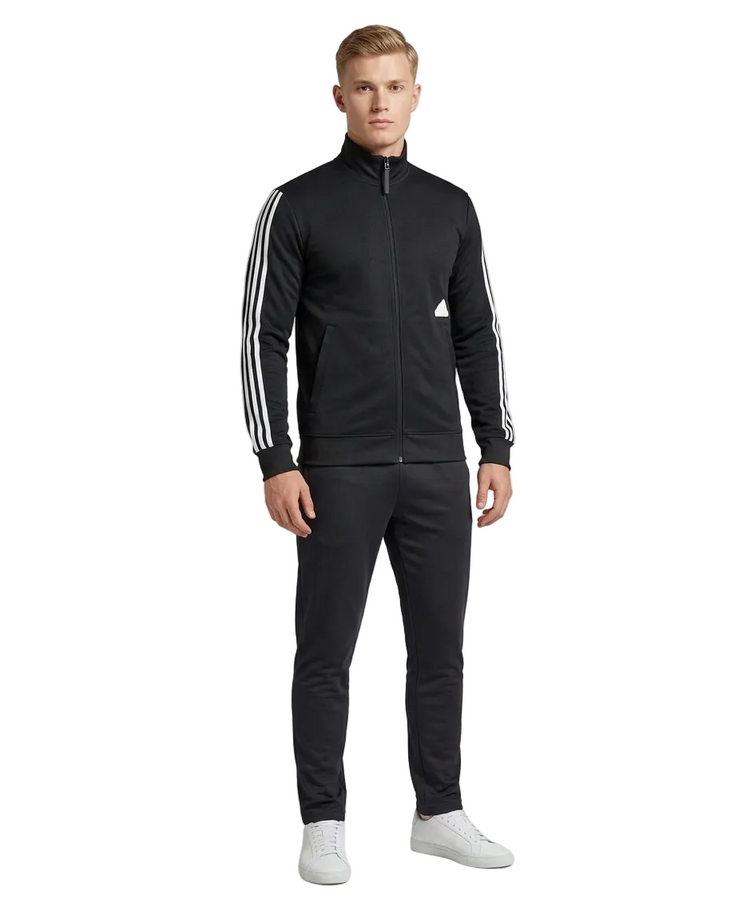 Adidas Hoodie Negro Con Zip