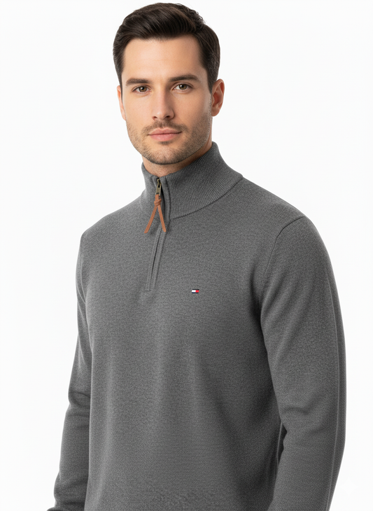 Tommy Hilfiger Suéter Hombre Gris Oscuro
