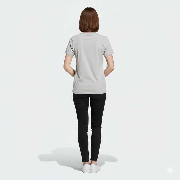 Adidas Camiseta Deportiva Mujer Gris