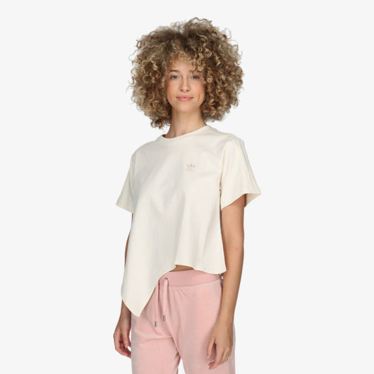 Adidas Camiseta Deportiva Mujer Beige Logo