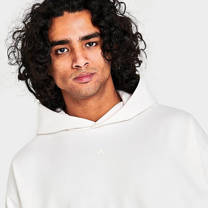 Adidas Suéter Deportivo con Capucha Hombre Logo Blanco frente