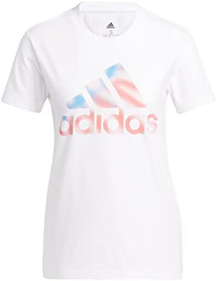 Adidas Camiseta Deportiva Mujer Blanco Frente