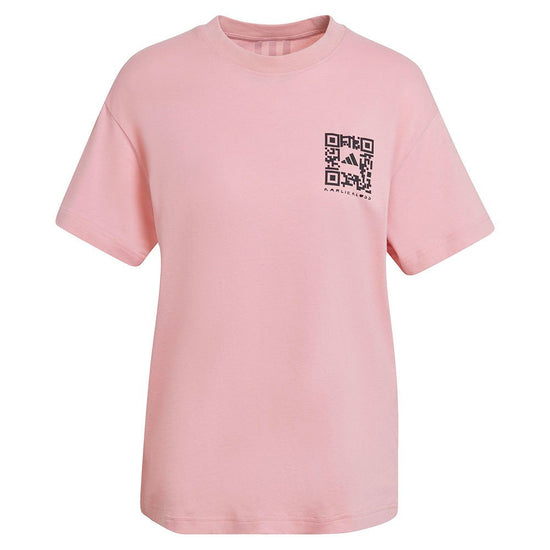 Adidas Camiseta Deportiva Mujer Rosado Feente