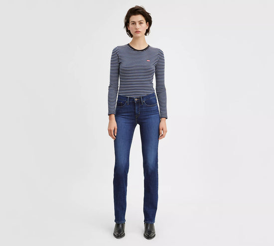 Levi’s 314 Shaping Straight Mujer Azul Oscuro Frente