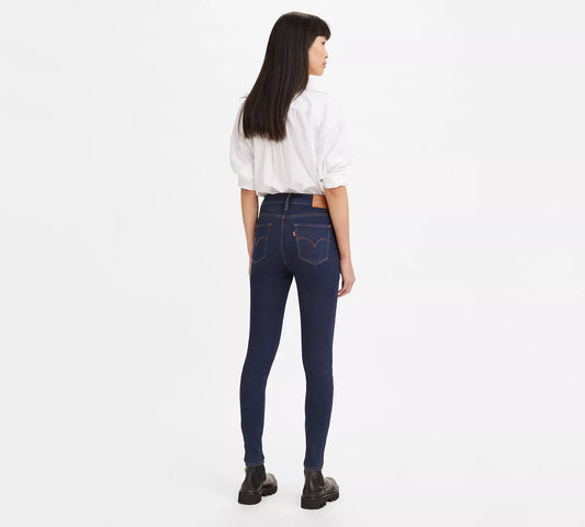 Levi’s 720 High-Rise Super Skinny Mujer Azul Oscuro Espalda