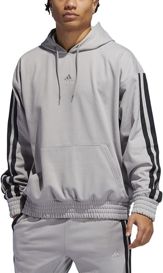 Adidas Suéter con Capucha Gris Frente