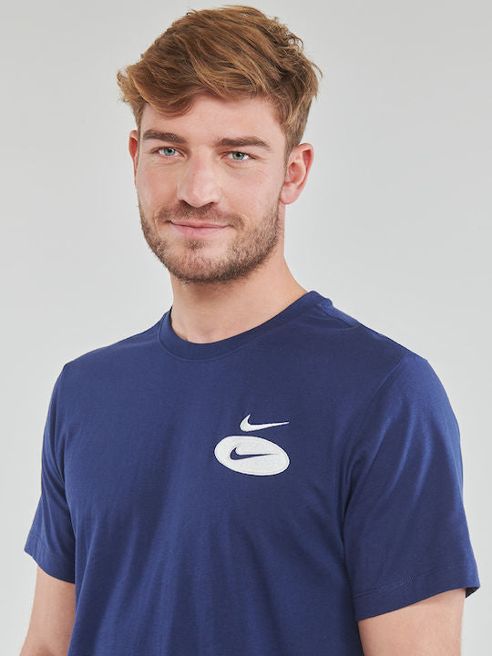 Nike Camiseta Deportiva Hombre Azul