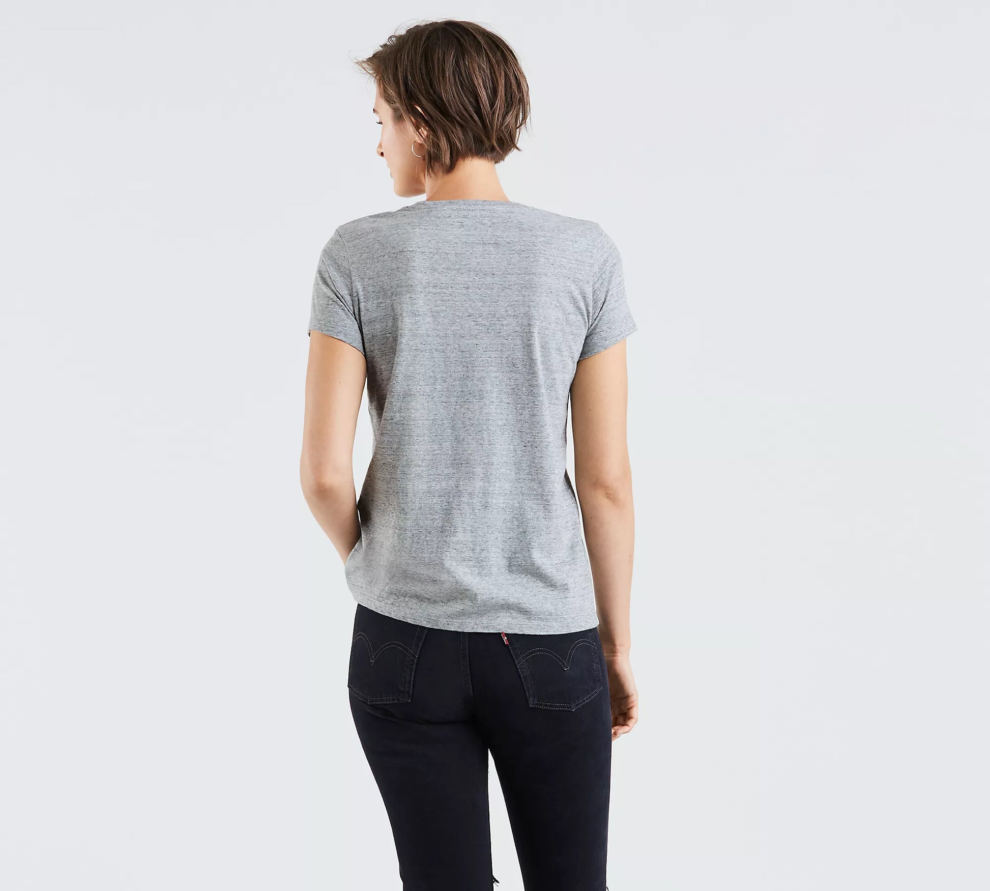 Levi’s Camiseta Mujer Gris Espalda