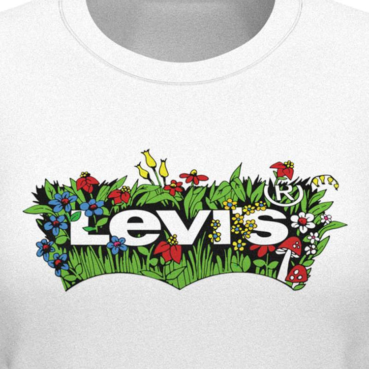 Levi’s Camiseta Mujer Blanco frente