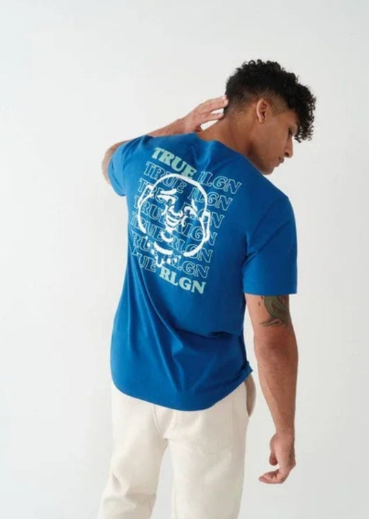 True Religion Camiseta Hombre Azul