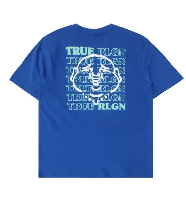 True Religion Camiseta Hombre Azul