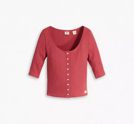 Levi's Camiseta Mujer Vino Tinto