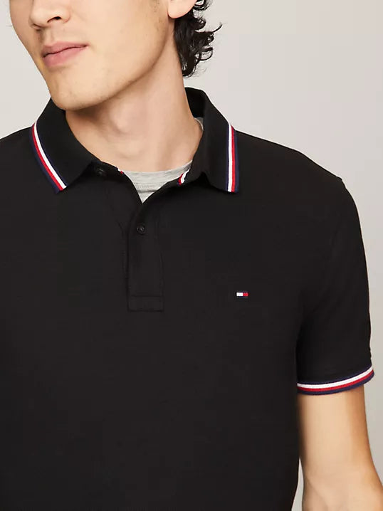 Tommy Hilfiger Polo Hombre Negro