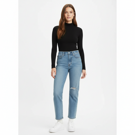 Levi’s Wedgie Straight Jean Mujer Azul