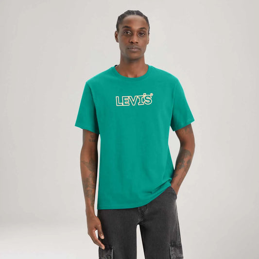 Levi’s Camiseta Hombre Celeste Verde