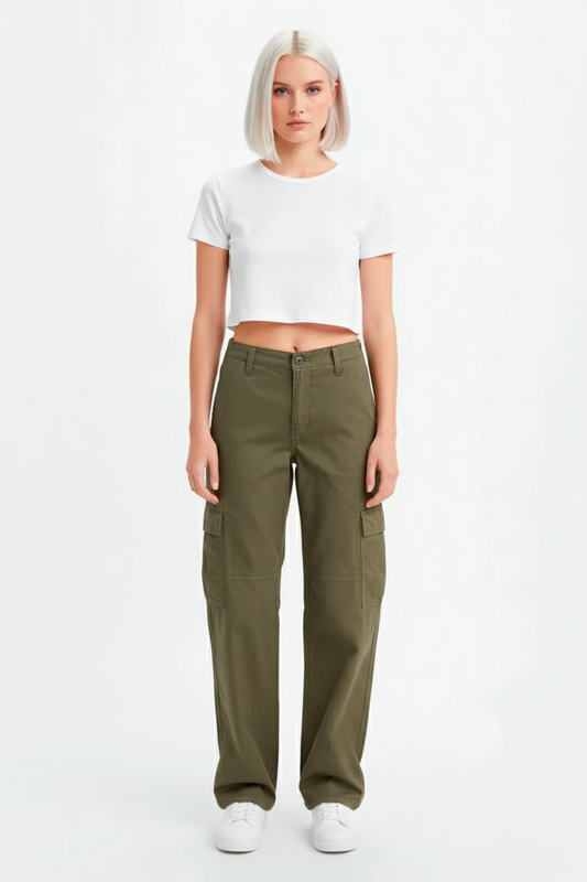 Levi's 94 Baggy Cargos Mujer Verde