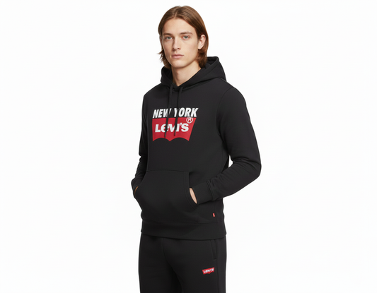 Levi`s Hoodie Negro para hombre