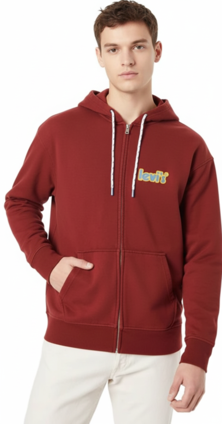 Levi`s Hoodie Rojo para hombre