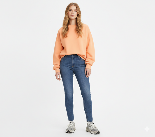 Levi’s 720 High-Rise Super Skinny Jeans Mujer Azul
