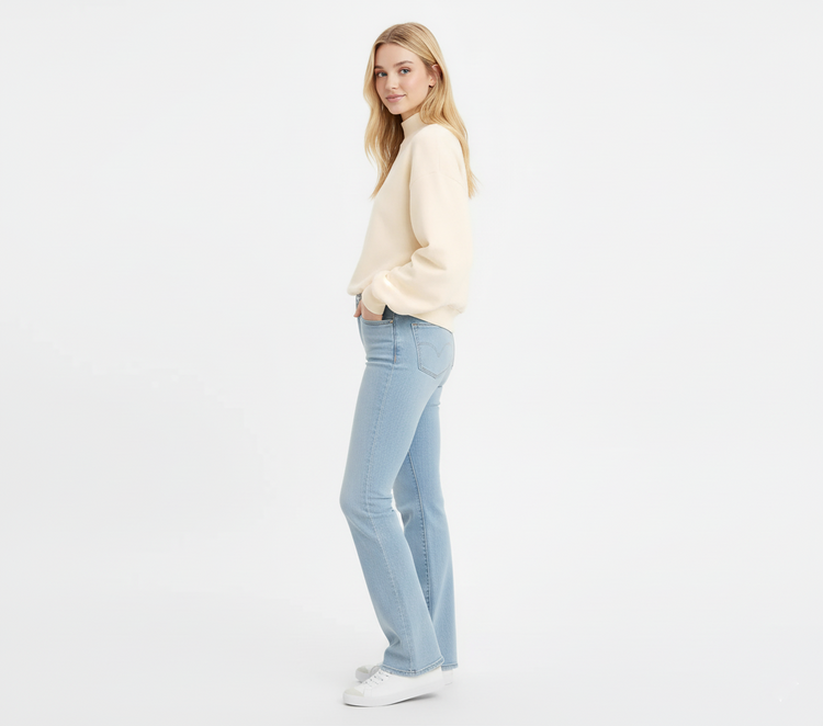 Levi’s 725 High-Rise Bootcut Jeans Mujer Azul Claro