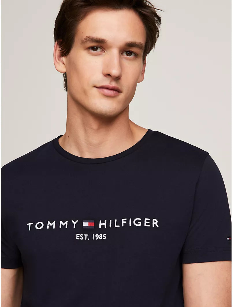 Tommy Hilfiger Camiseta Logo Azul Marino frente