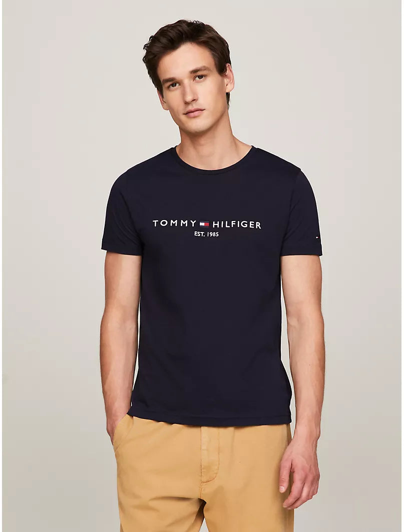 Tommy Hilfiger Camiseta Logo Azul Marino