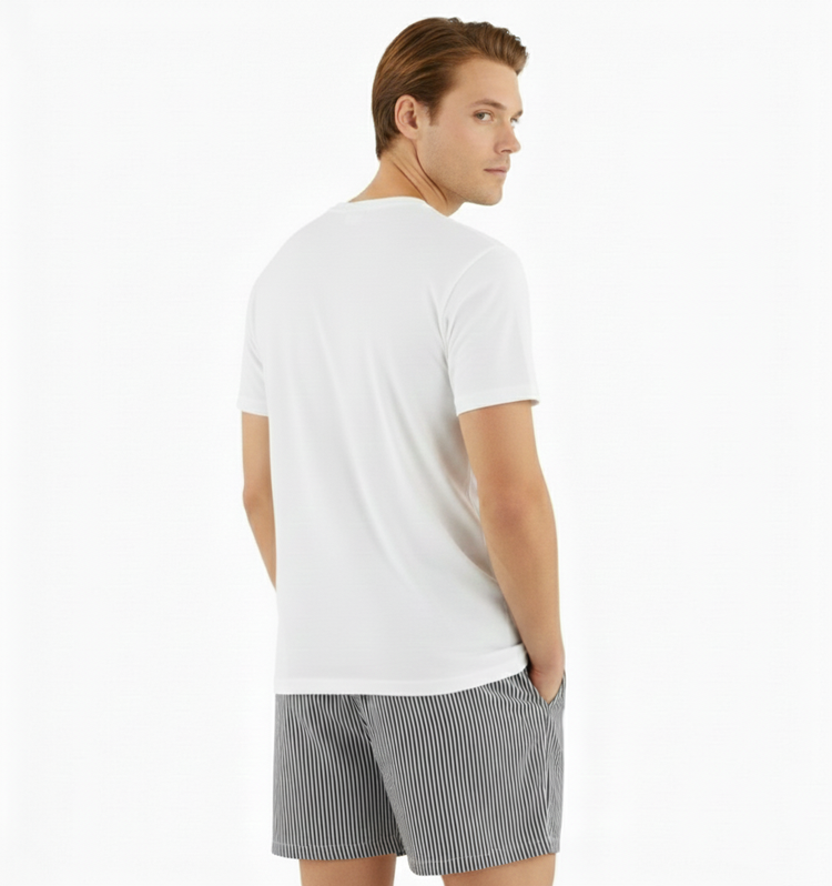 Nautica Camiseta Blanco con Logo