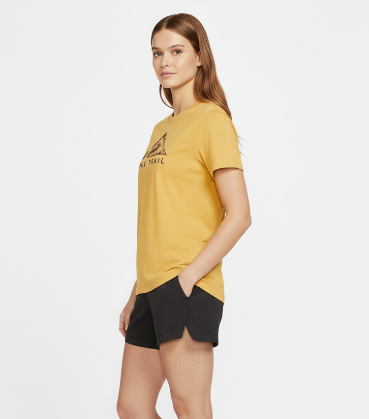 Nike Trial Camiseta Deportiva Mujer Amarillo