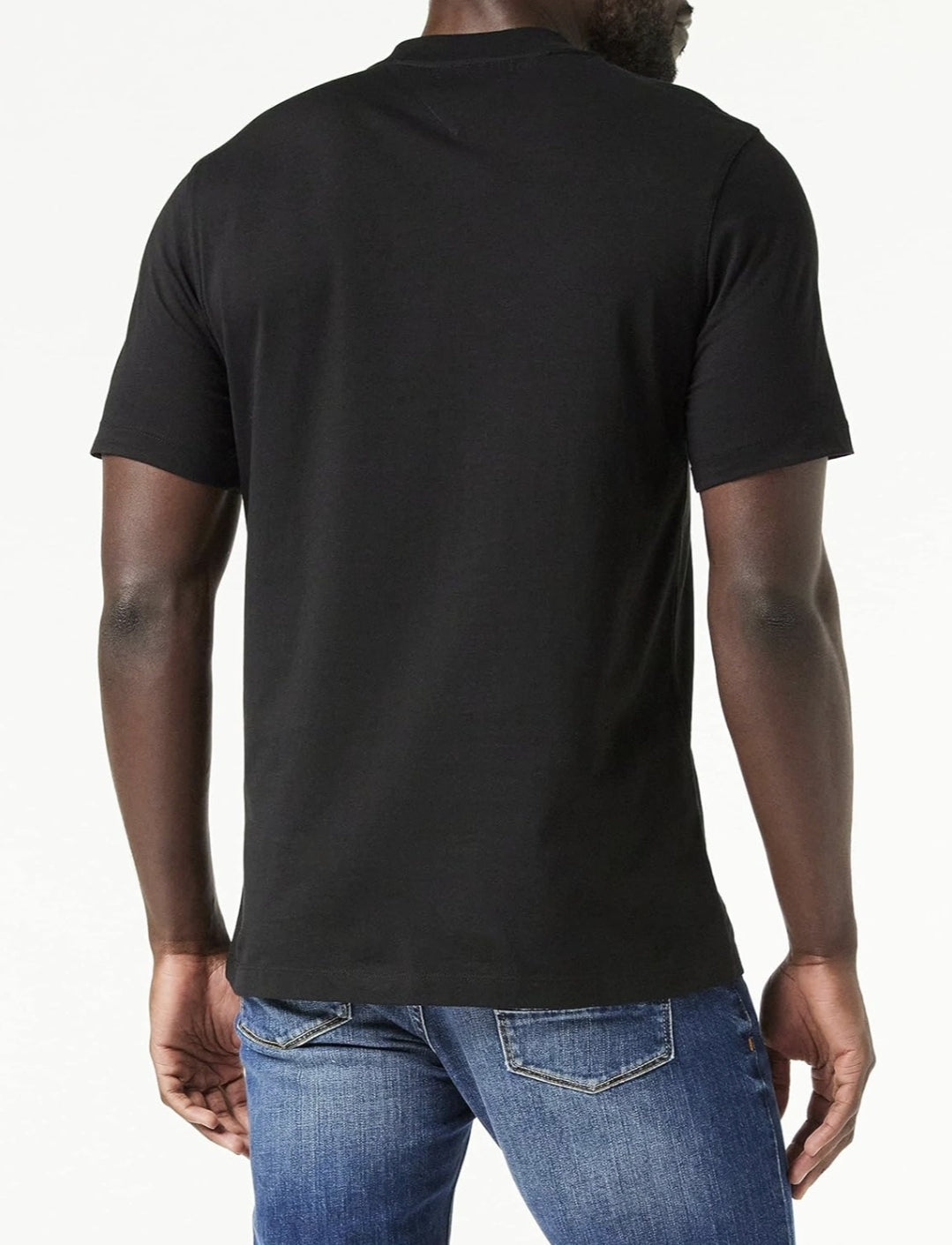 Tommy Hilfiger Camiseta con Logo NY Negro Espalda