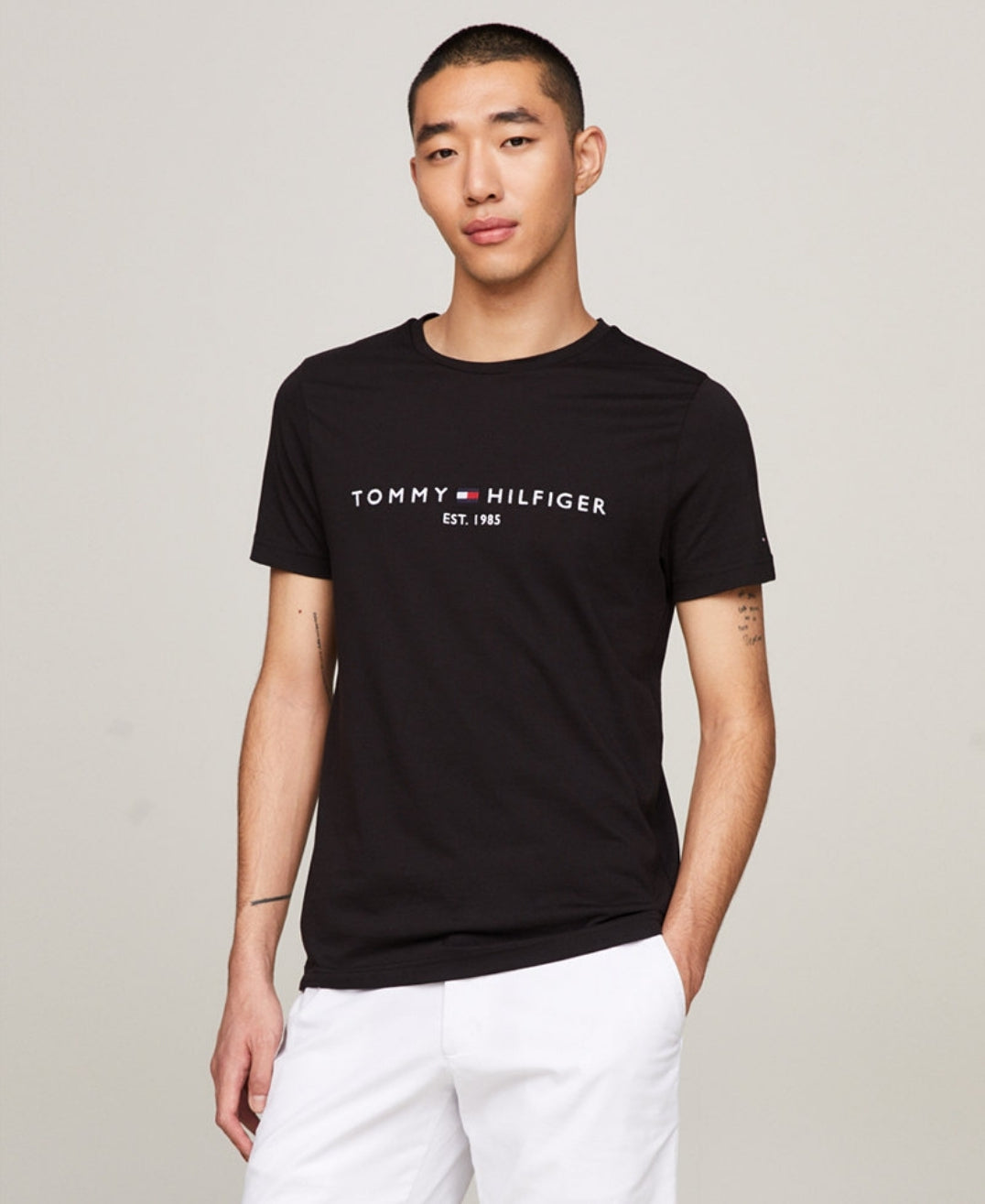 Tommy Hilfiger Camiseta con Logo Negro