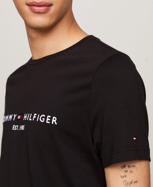 Tommy Hilfiger Camiseta con Logo Negro lado