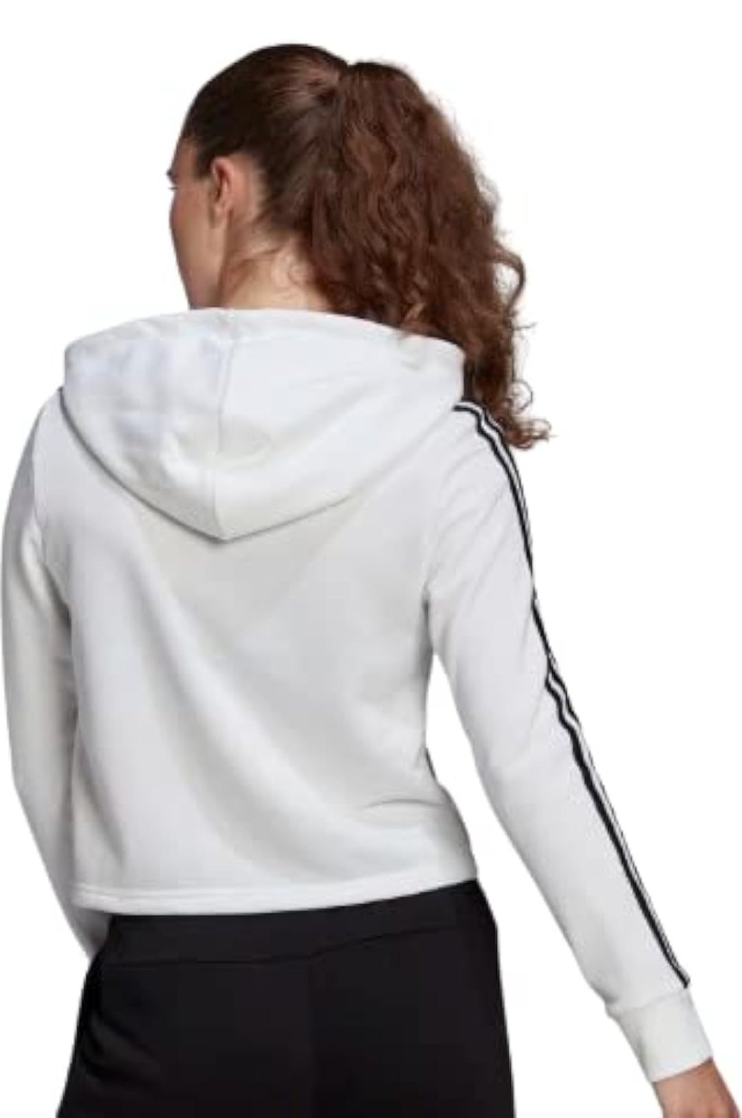 Adidas Suéter Deportivo con Capucha Mujer Logo Blanco N