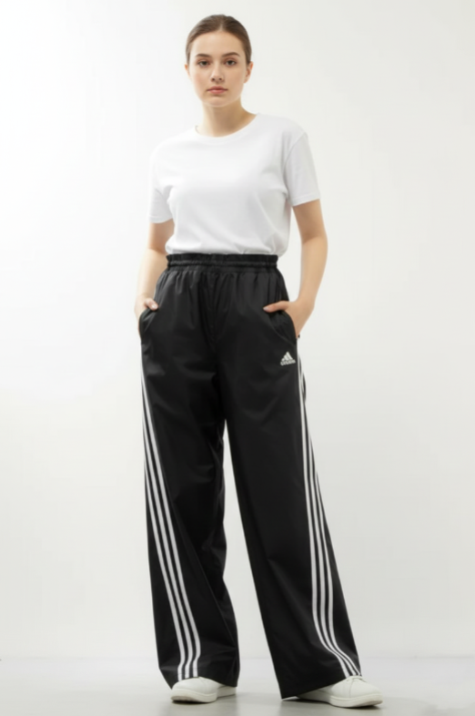 Adidas Calentador Baggy Mujer Negro