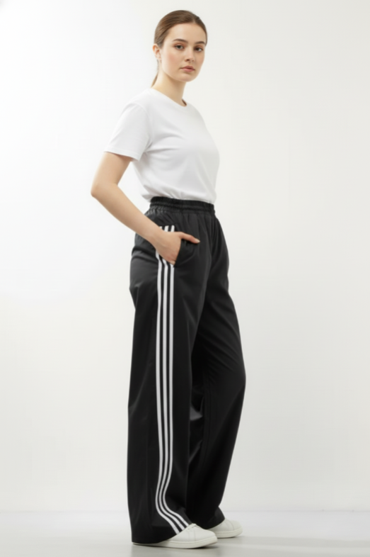 Adidas Calentador Baggy Mujer Negro