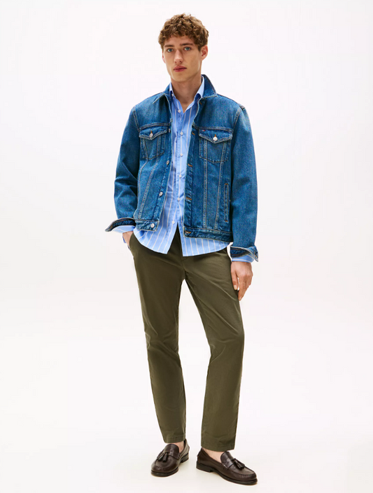 Tommy Hilfiger Pantalon Slim Hombre Verde Militar