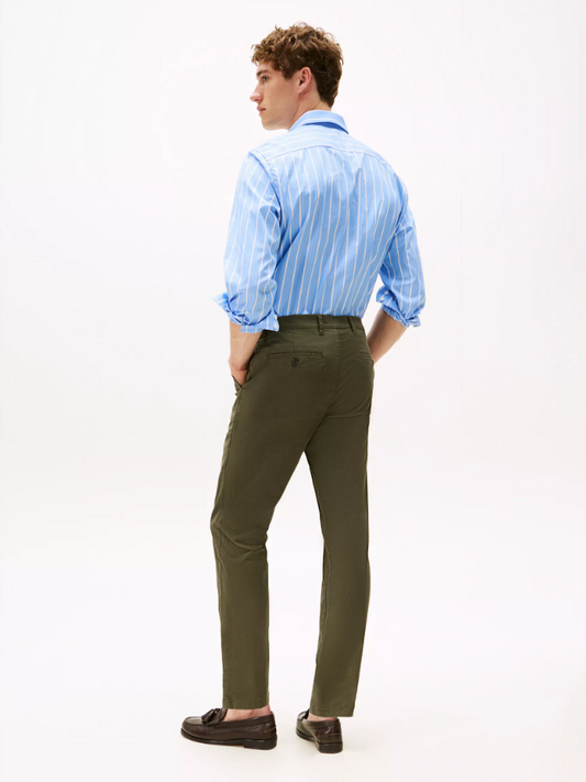 Tommy Hilfiger Pantalon Slim Hombre Verde Militar