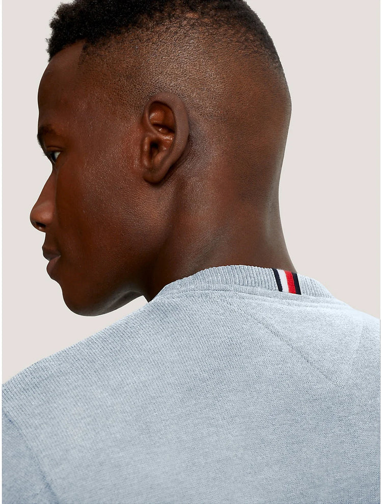 Tommy Hilfiger Suéter Cuello Redondo Hombre Azul Claro