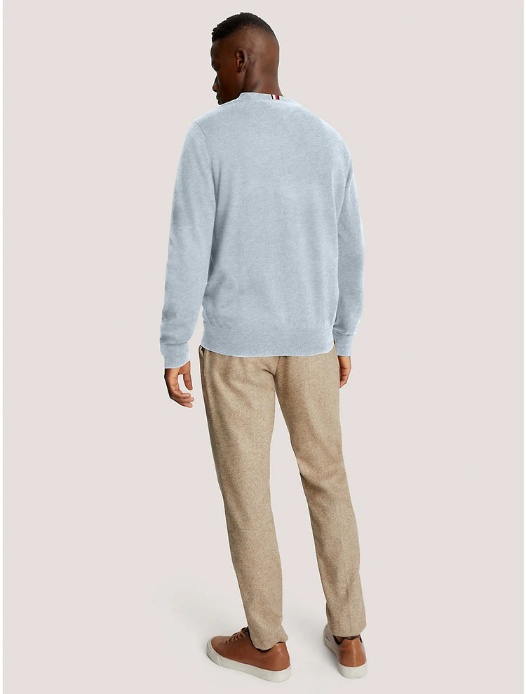 Tommy Hilfiger Suéter Cuello Redondo Hombre Azul Claro