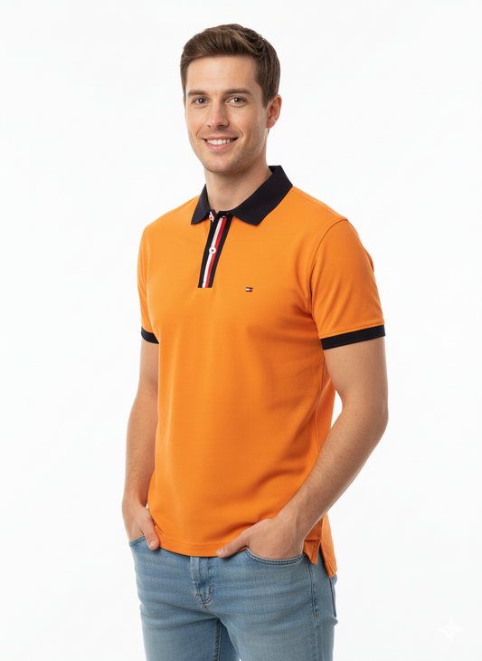 Tommy Hilfiger Polo Hombre Naranja