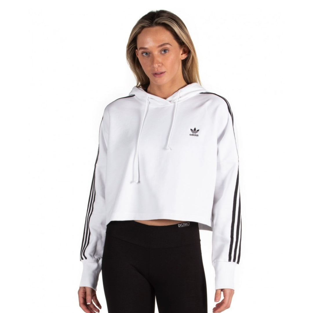 Adidas Suéter Deportivo con Capucha Mujer Logo Blanco N