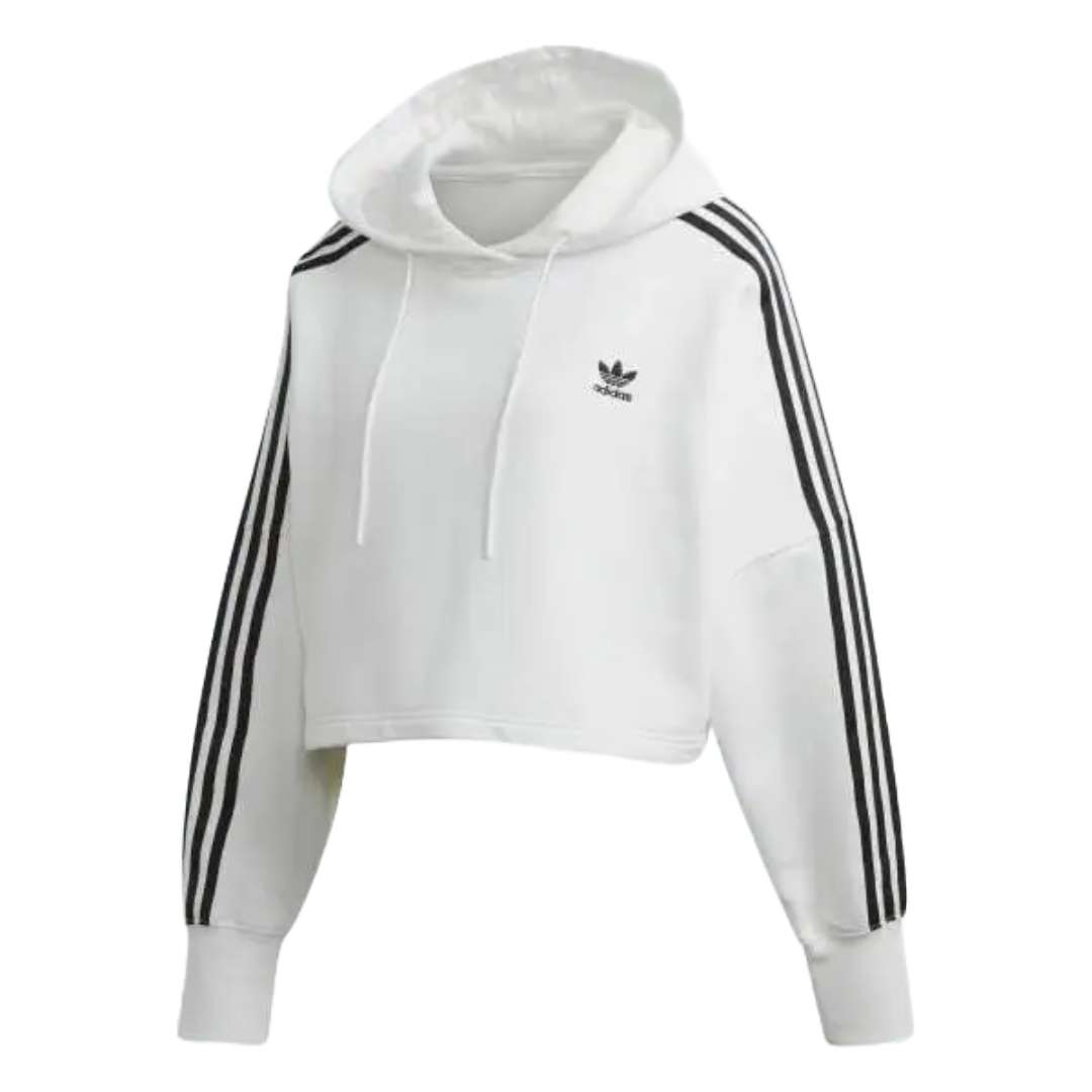 Adidas Suéter Deportivo con Capucha Mujer Logo Blanco N