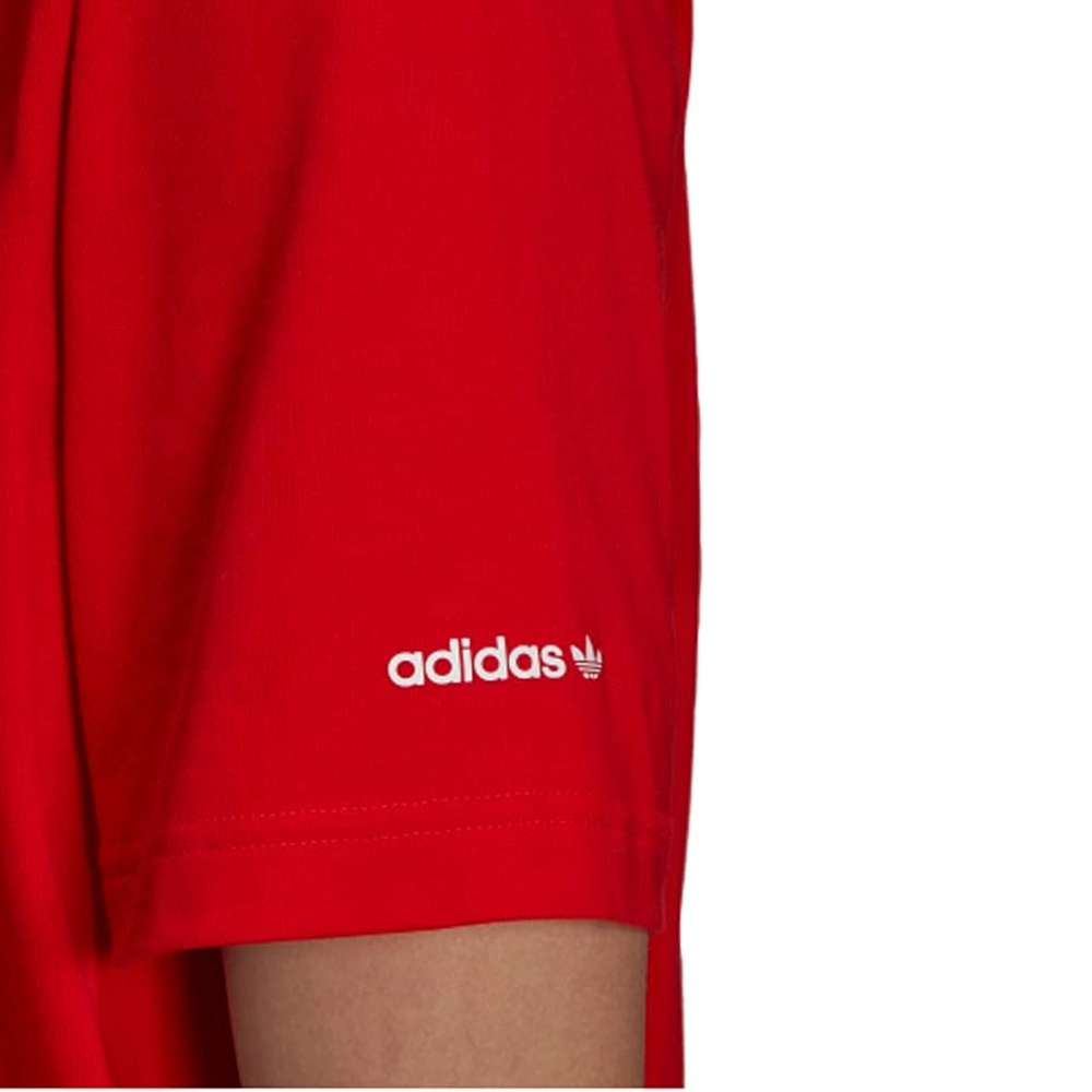 Adidas Camiseta Deportiva Hombre Rojo brazo