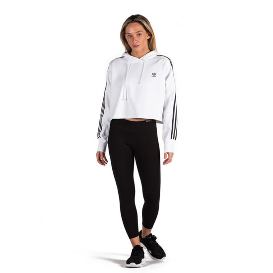 Adidas Suéter Deportivo con Capucha Mujer Logo Blanco N