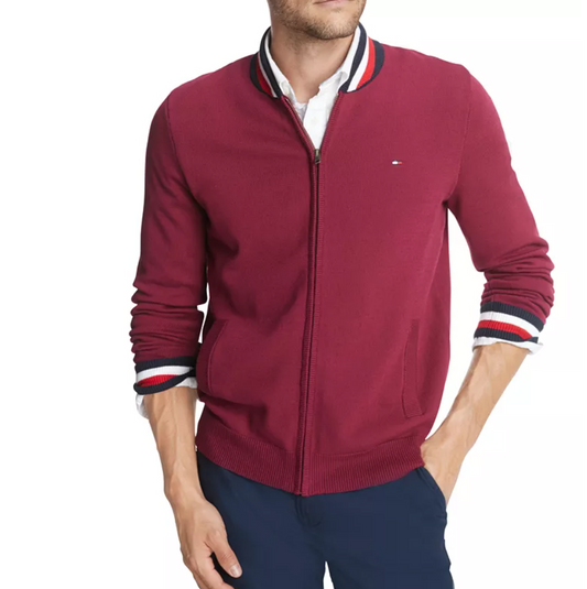 Tommy Hilfiger Suéter Hombre Vino Tinto