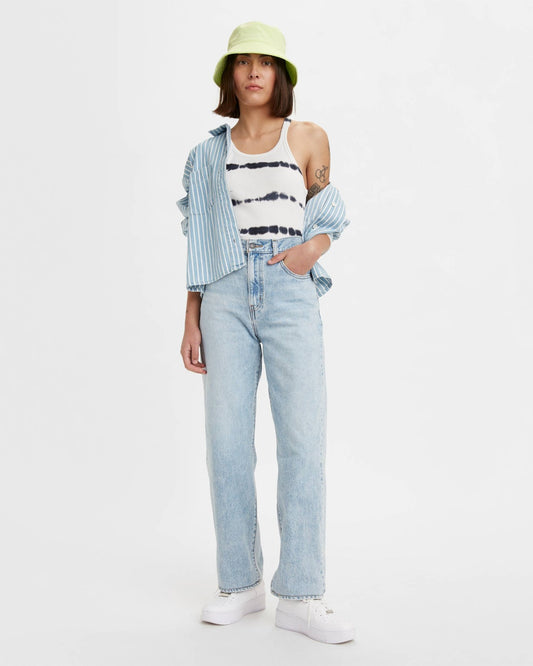 Levi’s High Waisted Straight Jean Mujer Azul Claro