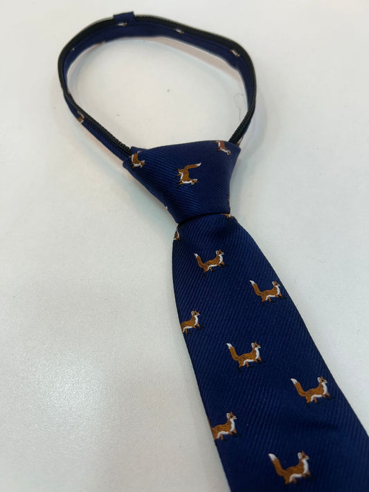 Tommy Hilfiger Corbata para niño Azul Marino Estampado de Zorros