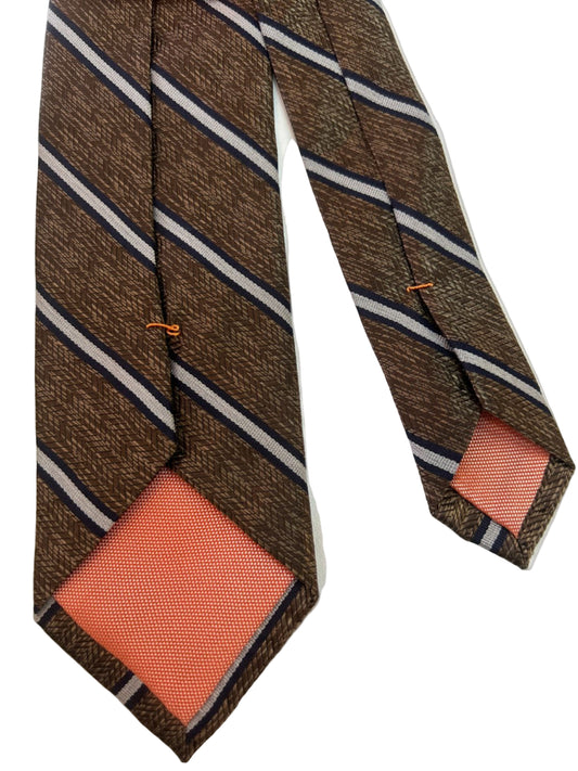 Tommy Hilfiger Corbata Cafe con Rayas