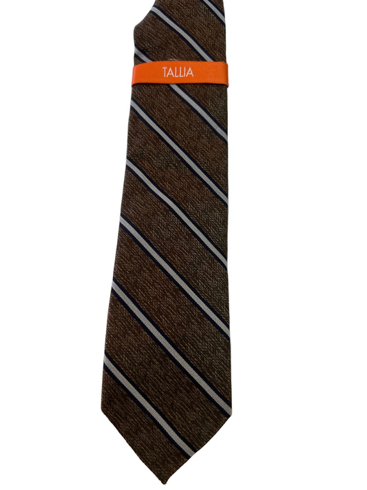 Tommy Hilfiger Corbata Cafe con Rayas