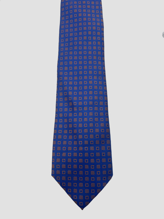 Michael Kors Corbata Celeste con Cuadros